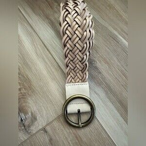 Boho Braided Leather Belt 2XzL